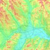 Topografische kaart Asti, hoogte, reliëf
