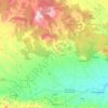 Topografische kaart Tíjola, hoogte, reliëf