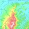 Topografische kaart La Morra, hoogte, reliëf
