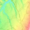 Topografische kaart Puembo, reliëfkaart, hoogtekaart
