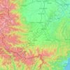 Topografische kaart Cuneo, hoogte, reliëf