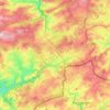 Topografische kaart Gouvy, hoogte, reliëf