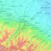 Topografische kaart BO, reliëfkaart, hoogtekaart
