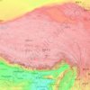 Topografische kaart Tibet, reliëfkaart, hoogtekaart