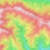 Topografische kaart Elva, reliëfkaart, hoogtekaart