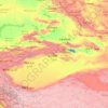Topografische kaart Xinjiang, reliëfkaart, hoogtekaart