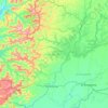 Topografische kaart Pichincha, reliëfkaart, hoogtekaart