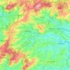 Topografische kaart Ellezelles, hoogte, reliëf