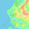Topografische kaart San Vicente, reliëfkaart, hoogtekaart