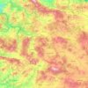 Topografische kaart Kütahya, hoogte, reliëf