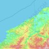 Topografische kaart Zonguldak, hoogte, reliëf