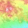 Topografische kaart Lúcar, hoogte, reliëf