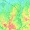 Topografische kaart Hoeselt, hoogte, reliëf