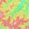 Topografische kaart Marradi, reliëfkaart, hoogtekaart