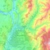 Topografische kaart Bucaramanga, hoogte, reliëf