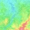Topografische kaart Wellen, hoogte, reliëf