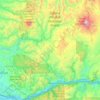 Topografische kaart Skamania County, hoogte, reliëf