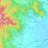 Topografische kaart Cumiana, hoogte, reliëf