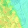 Topografische kaart Exloo, hoogte, reliëf