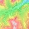Topografische kaart Claviere, hoogte, reliëf