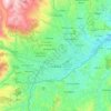 Topografische kaart Cuenca, reliëfkaart, hoogtekaart