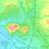 Topografische kaart Atarfe, hoogte, reliëf