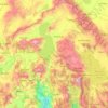 Topografische kaart Isparta, hoogte, reliëf
