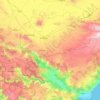 Topografische kaart Karaman, hoogte, reliëf