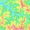 Topografische kaart Laviana, reliëfkaart, hoogtekaart