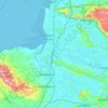 Topografische kaart Sedgemoor, hoogte, reliëf