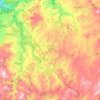 Topografische kaart Lalín, reliëfkaart, hoogtekaart