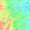 Topografische kaart 龙安区, reliëfkaart, hoogtekaart