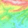 Topografische kaart Sella, hoogte, reliëf
