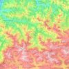 Topografische kaart Aller, reliëfkaart, hoogtekaart