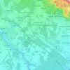 Topografische kaart Šenčur, hoogte, reliëf