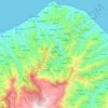 Topografische kaart Çarşıbaşı, hoogte, reliëf
