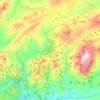 Topografische kaart Montefrío, hoogte, reliëf