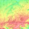 Topografische kaart Fernelmont, hoogte, reliëf