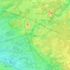 Topografische kaart Genk, hoogte, reliëf