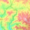 Topografische kaart Casabermeja, hoogte, reliëf