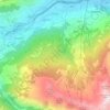 Topografische kaart Gressan, reliëfkaart, hoogtekaart