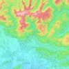Topografische kaart Kamnik, hoogte, reliëf