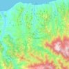 Topografische kaart Görele, hoogte, reliëf