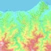 Topografische kaart Keşap, hoogte, reliëf