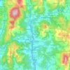 Topografische kaart Ponteareas, reliëfkaart, hoogtekaart