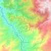 Topografische kaart Concepcion, reliëfkaart, hoogtekaart