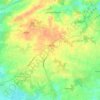 Topografische kaart Plomeur, reliëfkaart, hoogtekaart