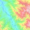Topografische kaart Pichari, hoogte, reliëf