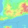 Topografische kaart Ayvacık, hoogte, reliëf