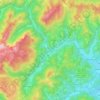 Topografische kaart Luče, hoogte, reliëf